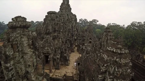 Aerial Over Ancient Temple Stock-Footage 101261119
