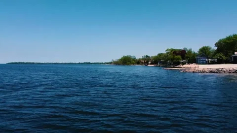Aerial: Over the Bay Stock Footage 132761905