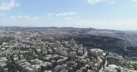Aerial Over Buildings Video stock 218646085