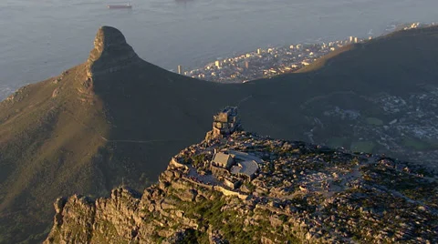 Aerial over Cape Town Stockbeeldmateriaal 32141192
