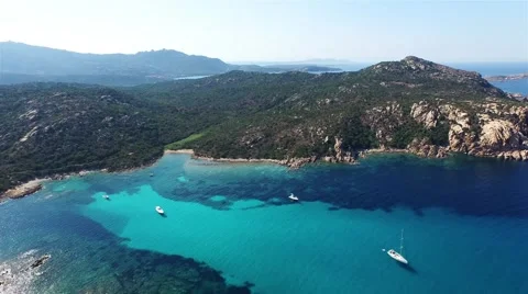Aerial over the coast of sardinia Stock Footage 52600296