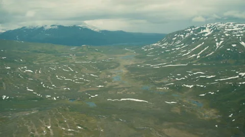 Aerial over Denali National Park in Alaska Stock Footage 67366299