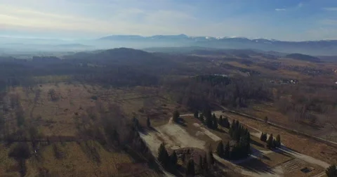 Aerial over the forest 库存影片 48437693