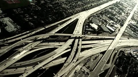 Aerial Over Freeway 動画素材 11631581