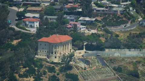 Aerial Over Getty Villa Stock Footage 78949637