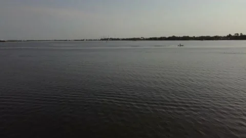 Aerial over marsh Stock Footage 158894321