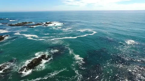 Aerial over ocean Видео 62053919