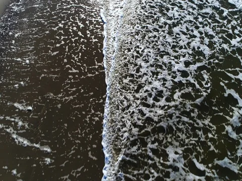 Aerial over the Ocean Waves Stock Footage 73596105