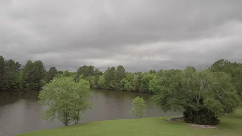 Aerial Over River Stock Footage 147350616