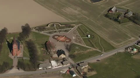 Aerial over Uranienborg Stock Footage 10909807