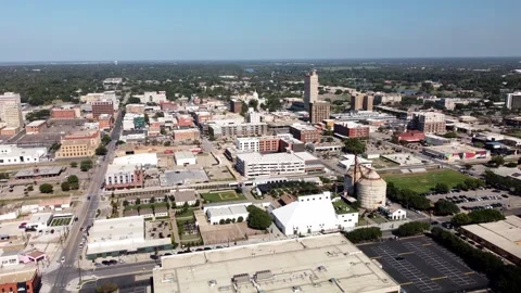 Aerial over Waco, Texas Stock Footage 254110669