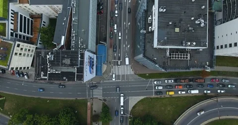 Aerial Overhead View Of Rooftops Stock Footage 92688478