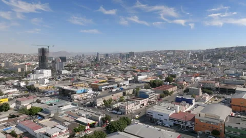 Aerial overview of Tijuana Stock Footage 228824081