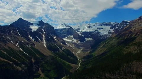 Aerial pan Banff Canada Stock Footage 70403953