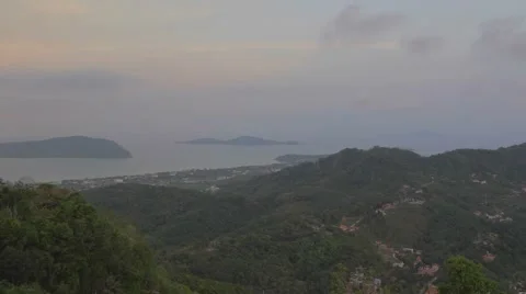 Aerial pan of Phuket Stock Footage 50214839