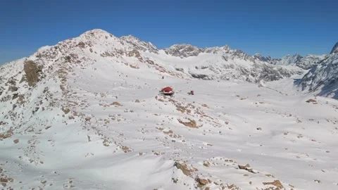 Aerial Panorama of Sealy Range and Mueller Hut 库存影片 333997260