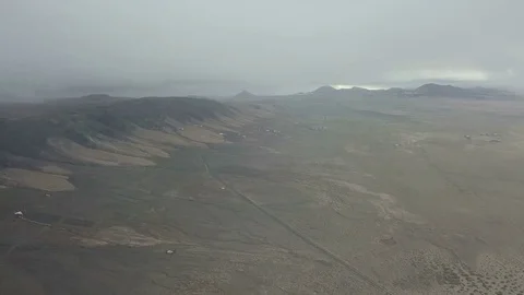 Aerial panoramic footage camera flight above the island landscape Stock Footage 85300818