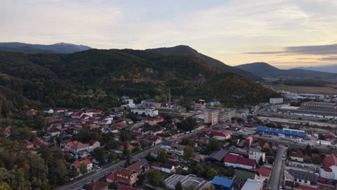 Aerial panoramic view of a beautiful mountain Video stock 346730582