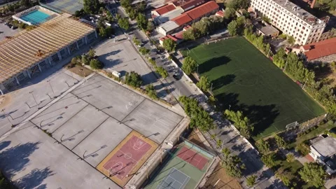 Aerial panoramic view of Eastern side of Thessaloniki city, Greece 库存影片 158504077