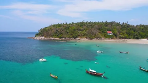 Aerial panoramic view landscape and cityscape view of Patong beach Phuket Thaila Видео 149526482