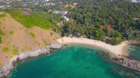 Aerial panoramic view landscape and cityscape view of Patong beach Phuket Thaila Vídeos de archivo 149527708