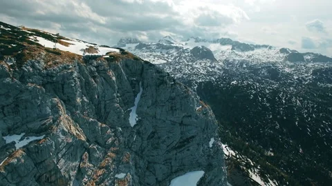 Aerial panoramic view of observation deck 5 Fingers in the mountains Stock Footage 87537039