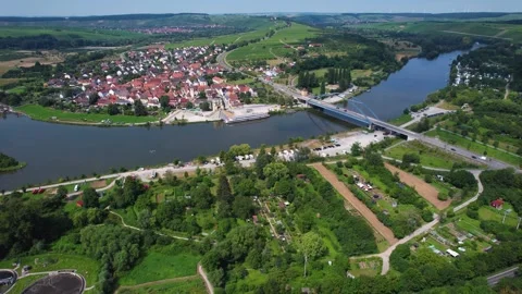 An Aerial panoramic view of the old town of the city Hildesheim Stock Footage 280698476