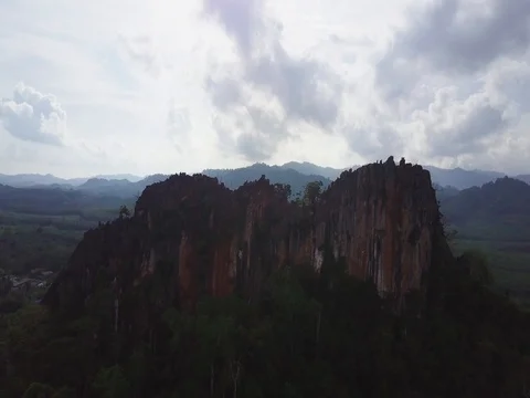 Aerial Panoramic View: Phang Nga Stock Footage 77335251