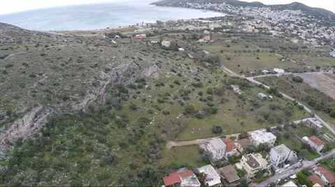Aerial Panoramic View of Vari Town in Greece Vidéo 62357539