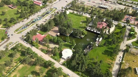 Aerial park landscape Stock Footage 240749259