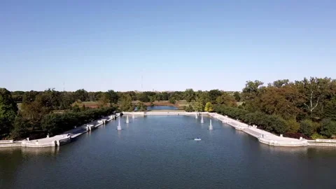 Aerial Park View Video stock 140477034