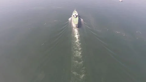 Aerial passenger ferry Stock Footage 188451577