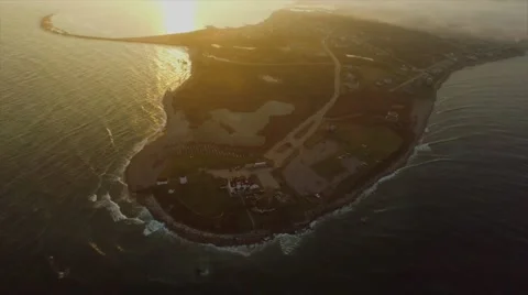 Aerial Peninsula Stock Footage 50795630