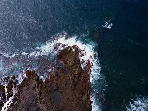 Aerial Perspective of the Atlantic Ocean Stock Footage 76464403