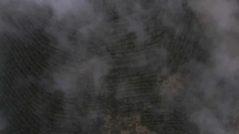 Aerial perspective view of flying over clouds clouds. Stock Footage 145398355