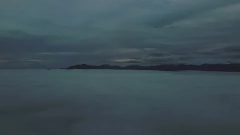 Aerial perspective view of flying over clouds clouds. Stock Footage 145399416