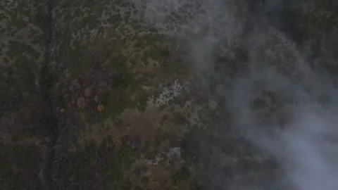 Aerial perspective view of flying over clouds clouds. Stock Footage 145399885