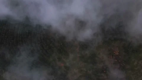 Aerial perspective view of flying over clouds clouds. Stock Footage 145400678