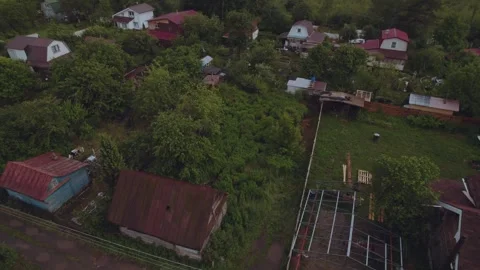 Aerial photography of an abandoned plot Stock Footage 311375207