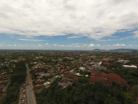 Aerial photos using drones Stock Photos