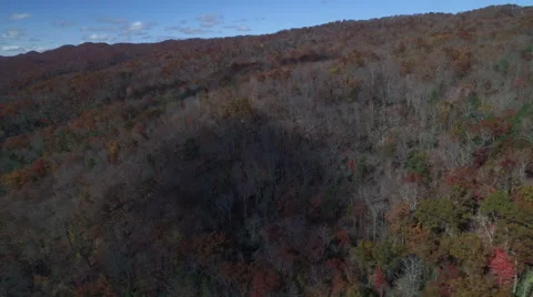Aerial of Pine Mountain State Park in the Fall Stock Footage 64270169