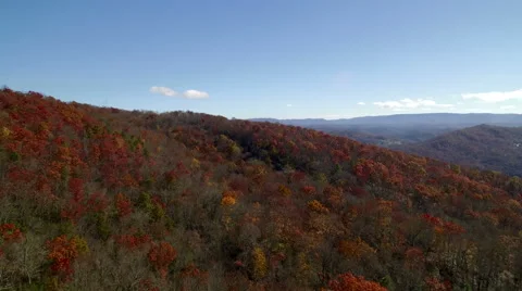 Aerial of Pine Mountain State Park in the Fall Stock Footage 64271408