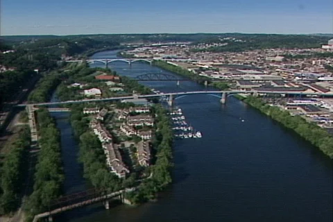 Aerial Pittsburgh 144 Stock Footage