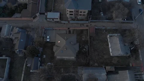 Aerial Poor District Stock Footage 126655956