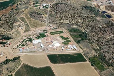 Aerial prison view Stock Photos