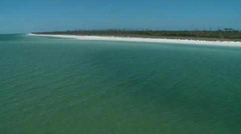 Aerial Pristine Beach Video stock 737854