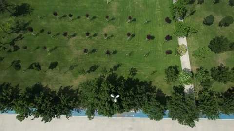 Aerial public park Stock-Footage 219890786
