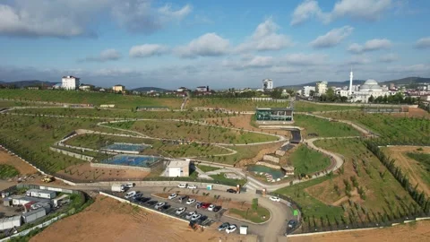 Aerial public park Stock Footage 247088050