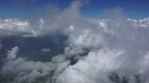 Aerial Puffy Clouds 스톡 동영상 41415575