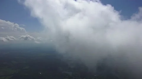 Aerial Puffy Clouds 스톡 동영상 41415618